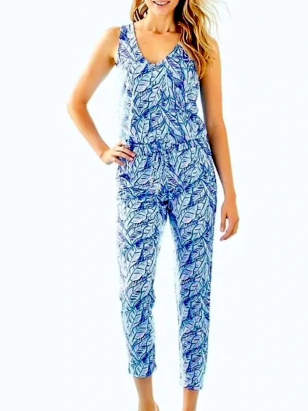 Lilly Pulitzer Paulina Blue Jumpsuit